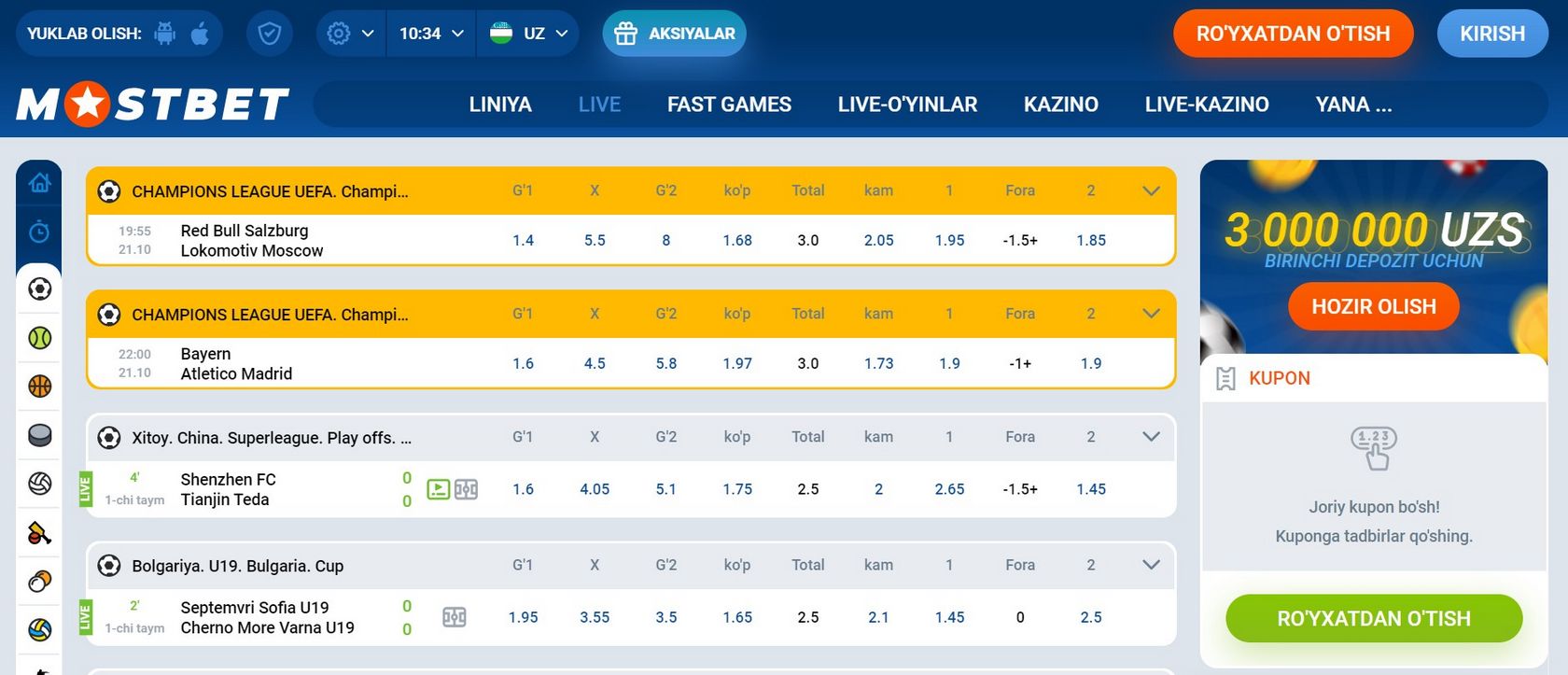 Mostbet Bonus offer