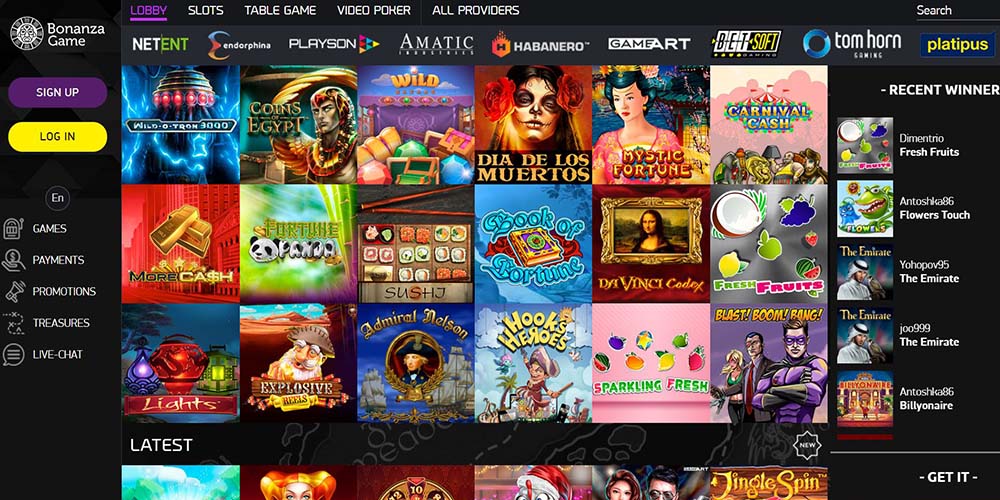 BonanzaGame Casino - Twoje ulubione miejsce do gry online 0